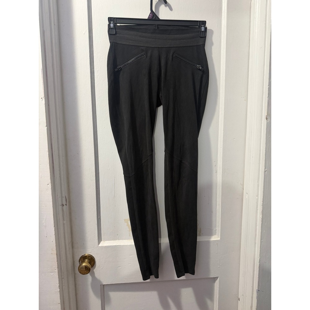 Rock & Republic Womens Black Leggings Skinny Zipper Detail Pants Small